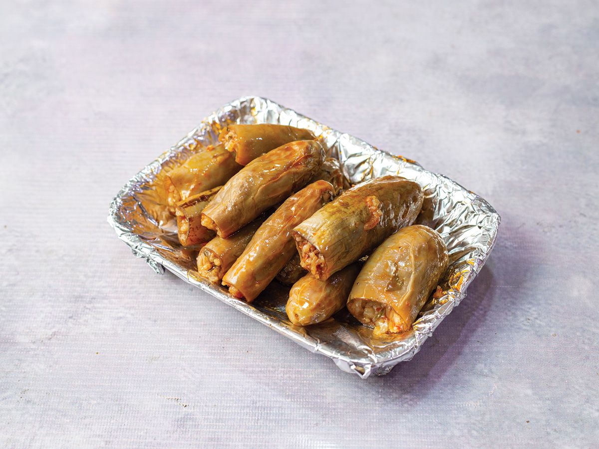Stuffed eggplant dish