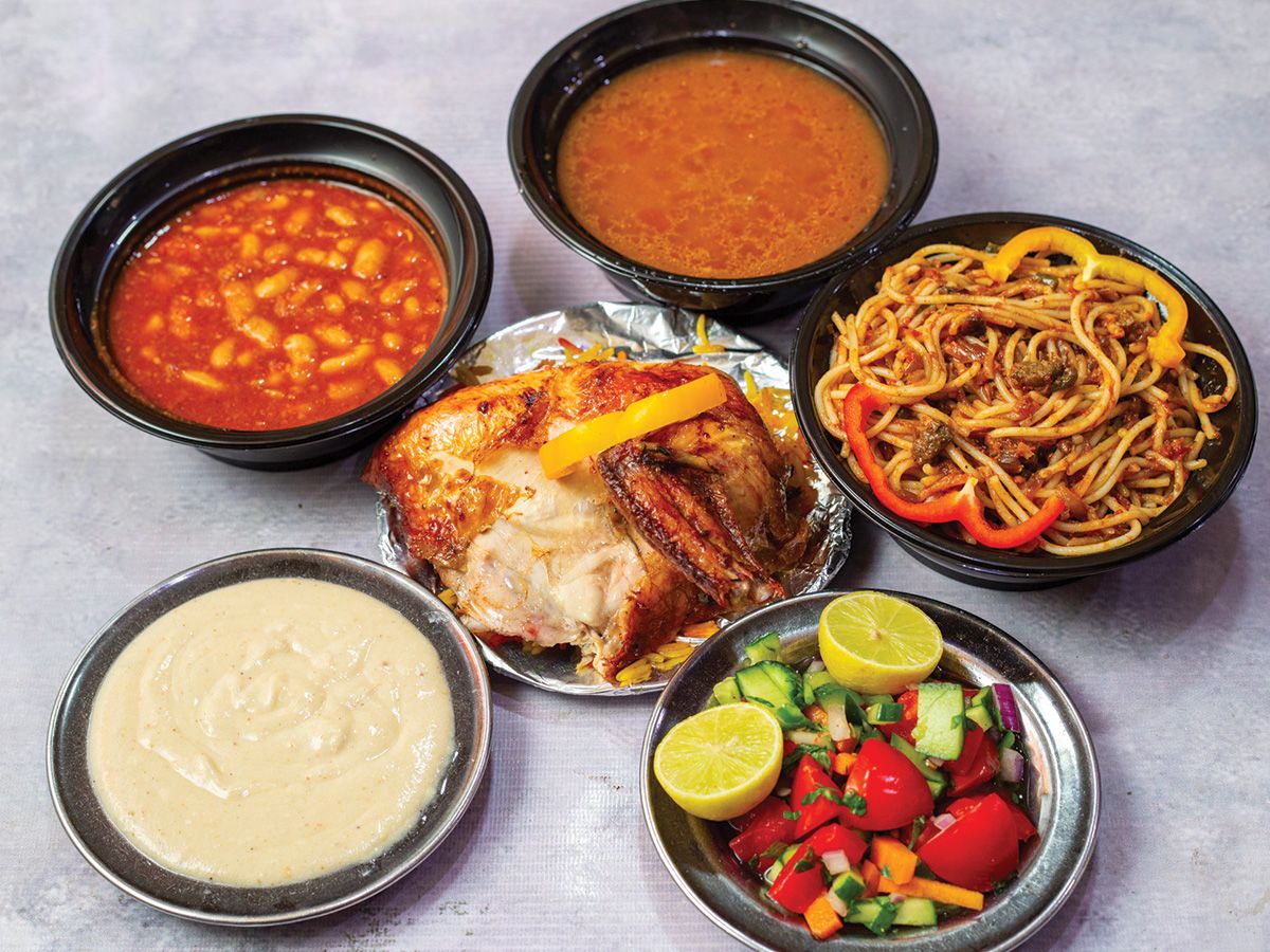 Quarter Chicken Meal with Spaghetti