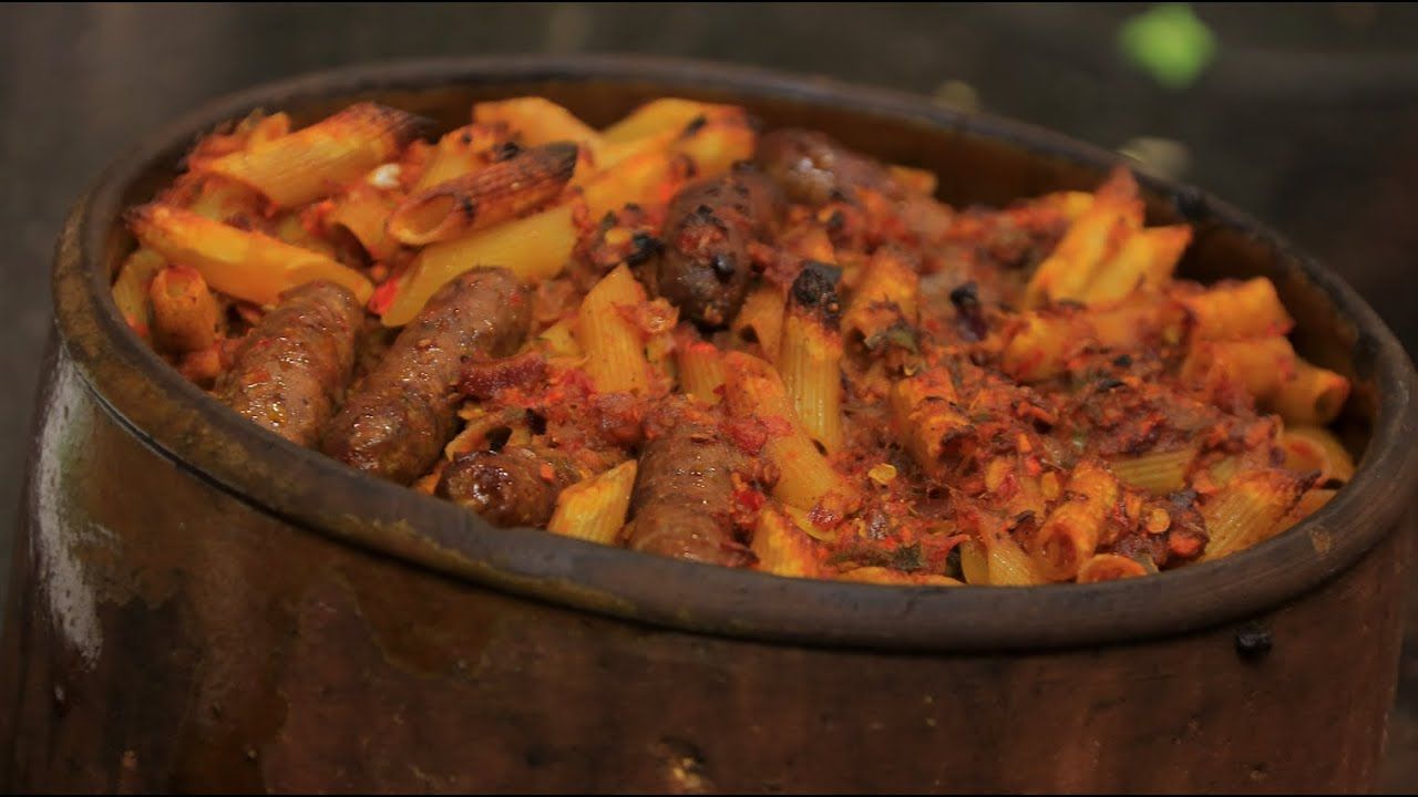Oriental Sausage Pasta Casserole