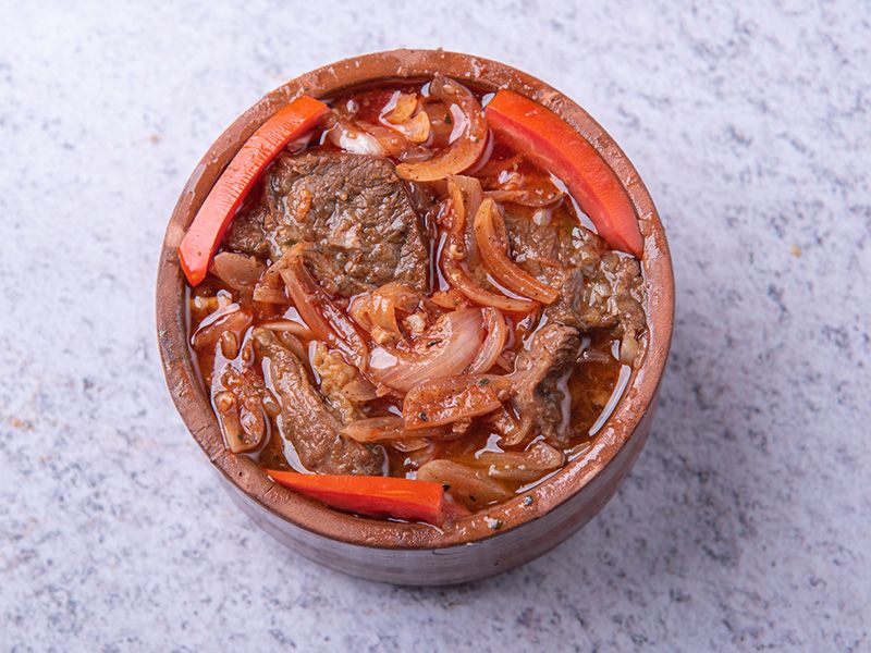 Onion Casserole With Meat