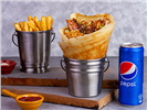 Kofta With French Fries Crepe Combo