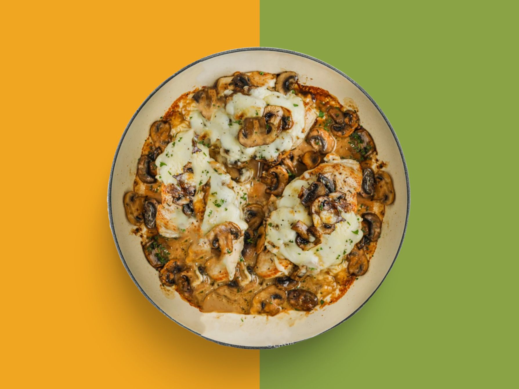 Oven Baked Chicken Mushroom Scaloppini