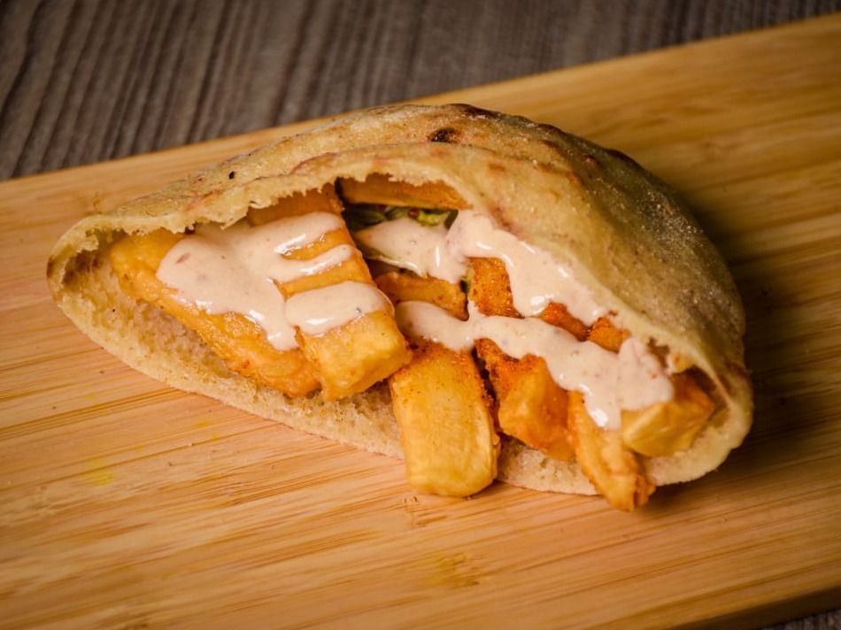 Fried Calamari Baladi Sandwich