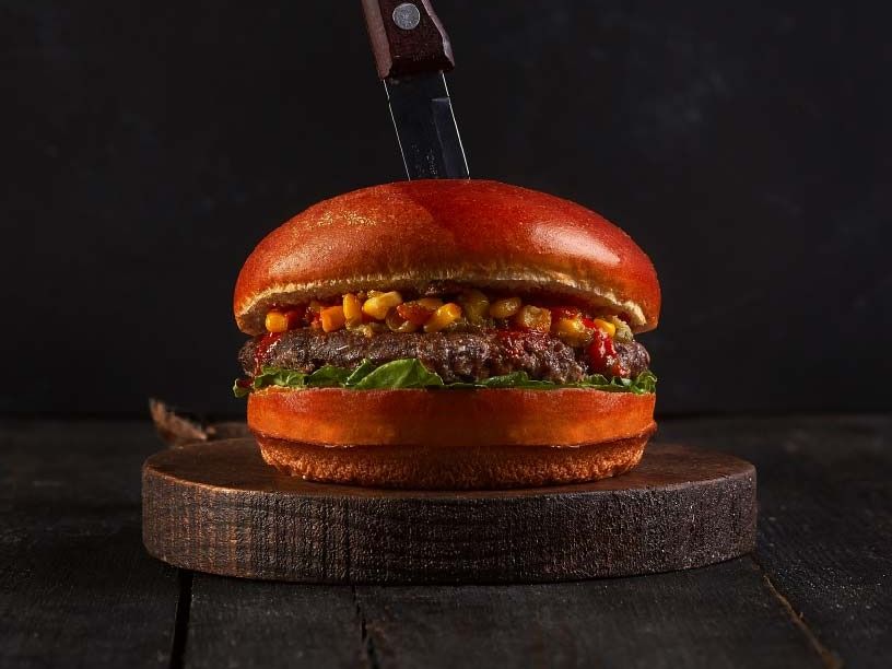 The Corn Bomb Burger Sandwich