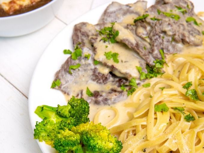 Piccata and Pasta with Lemon Sauce