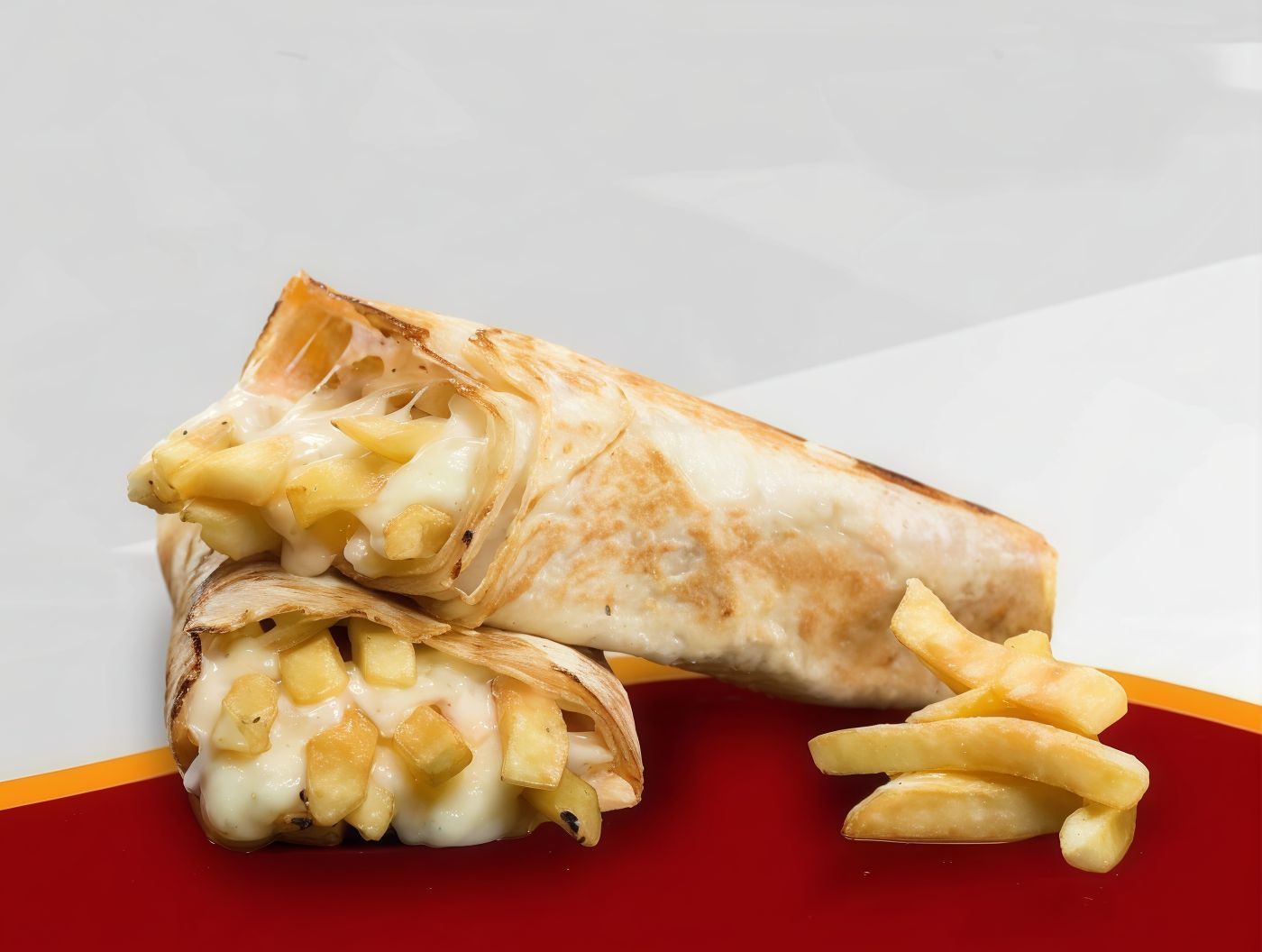 French Fries With Mix Cheese Sandwich