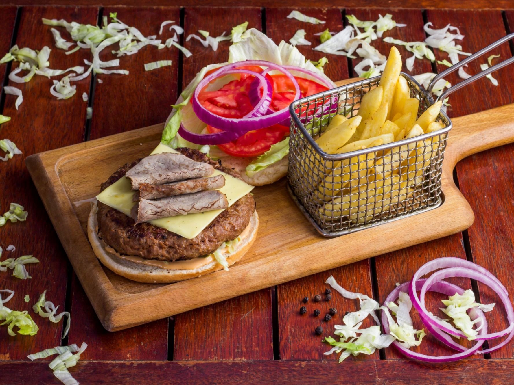 Roast Beef Burger Sandwich