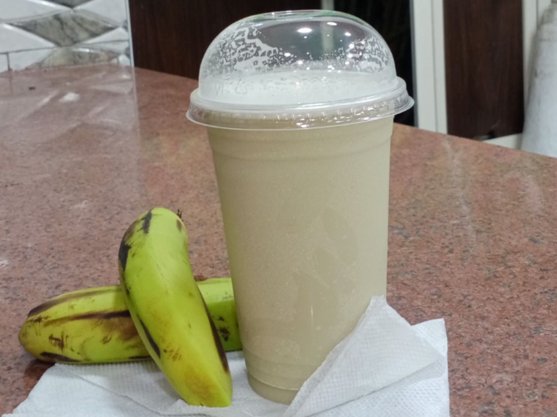 Sugarcane With Banana Juice