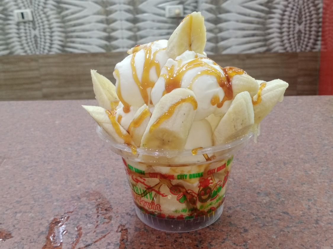 Banana Slices With Ice Cream Can