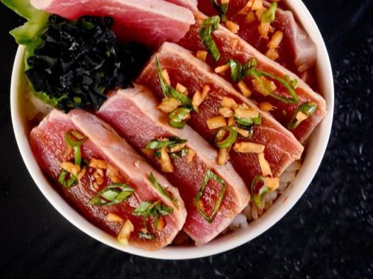 Seared Marinated Tuna Chirashi