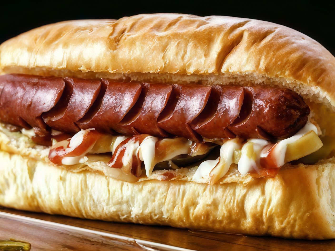 Plain Sausage Sandwich