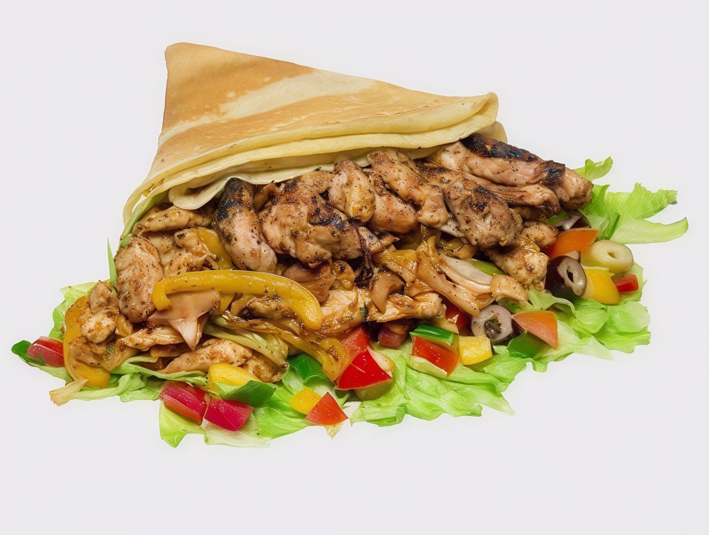 Chicken Shawerma Crepe