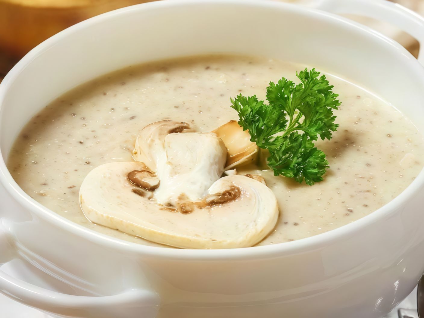 Cream Soup With Mushrooms