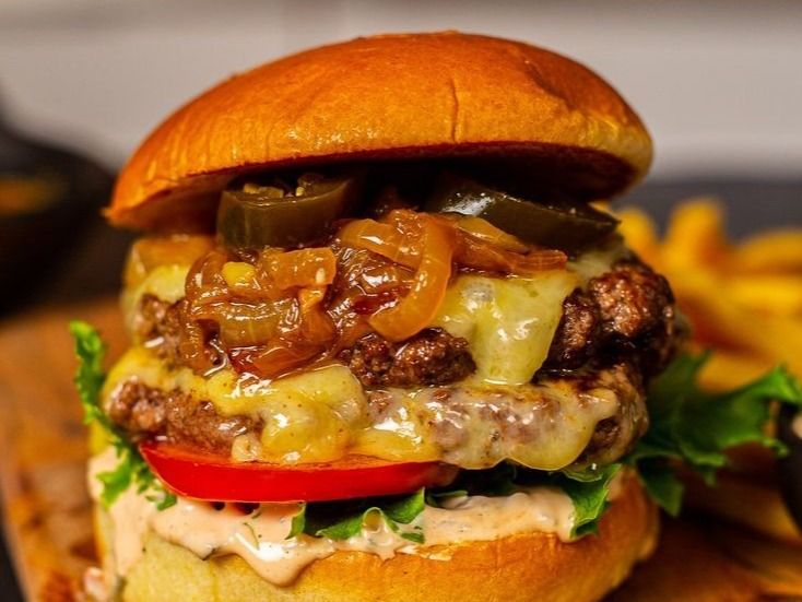 Triple Smashed Burger