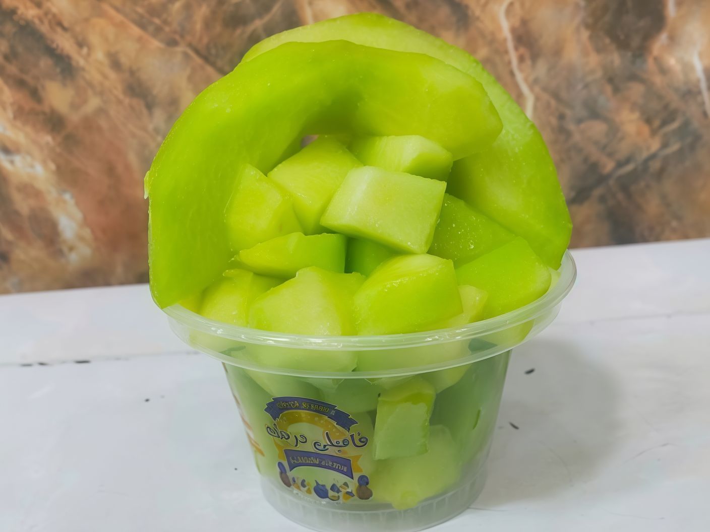 Cantaloupe ice cream pieces box