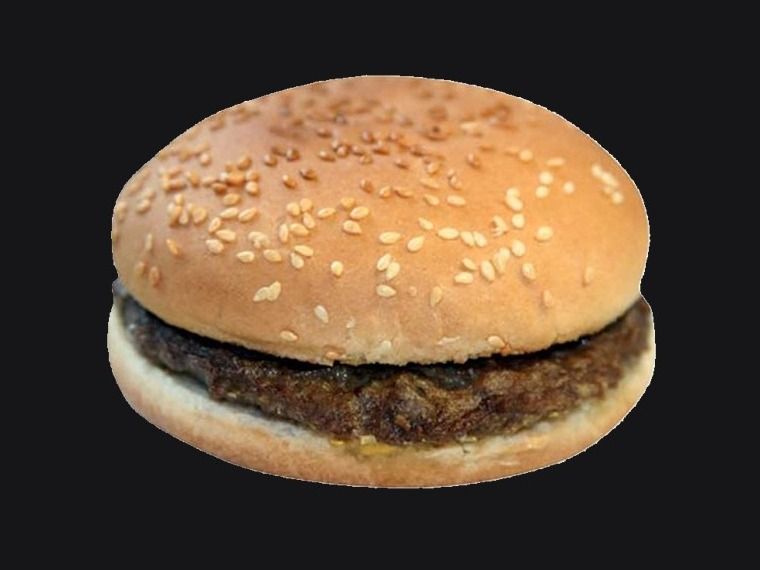 Plain burger sandwich