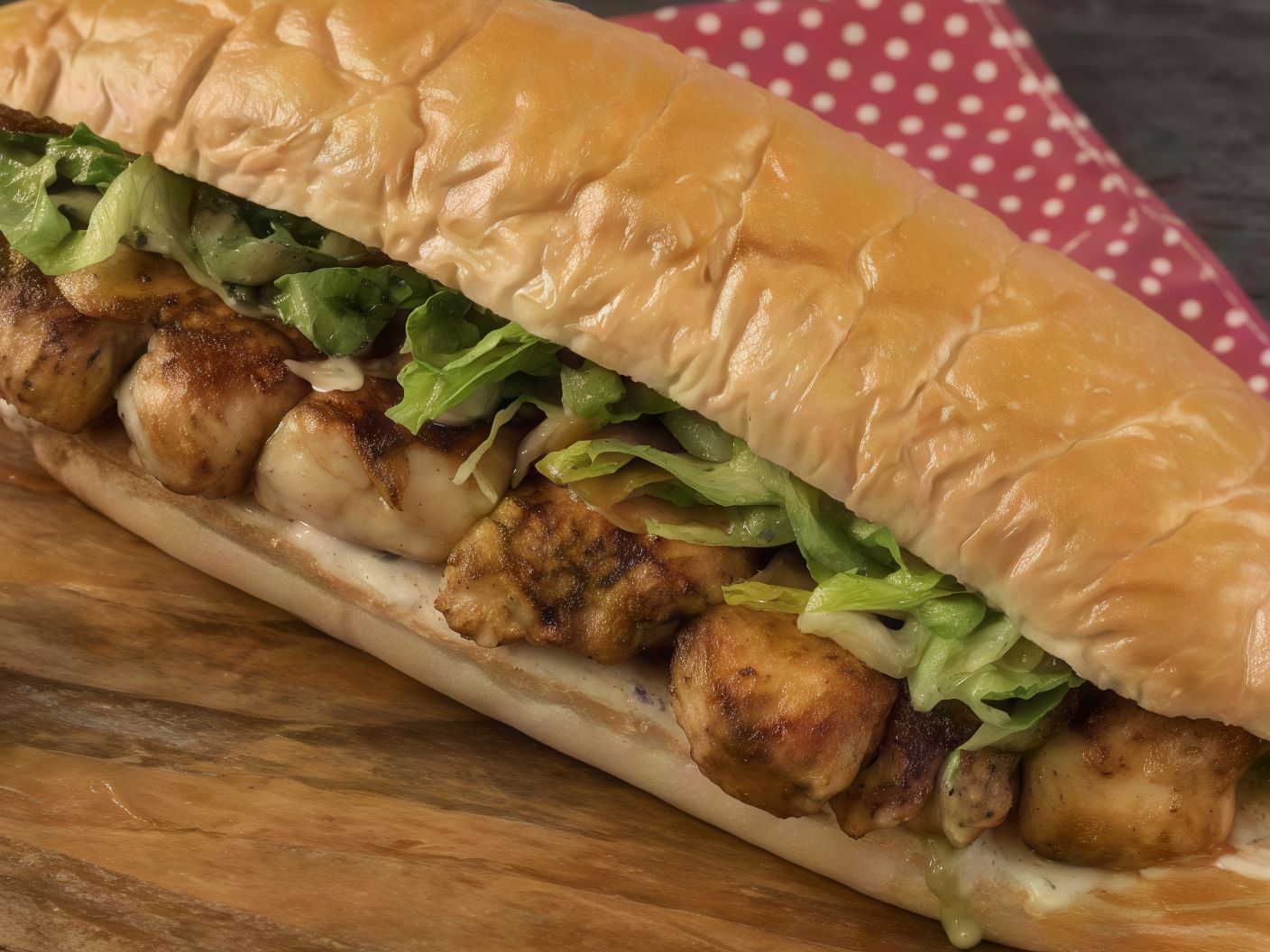 Medium shish tawook sandwich