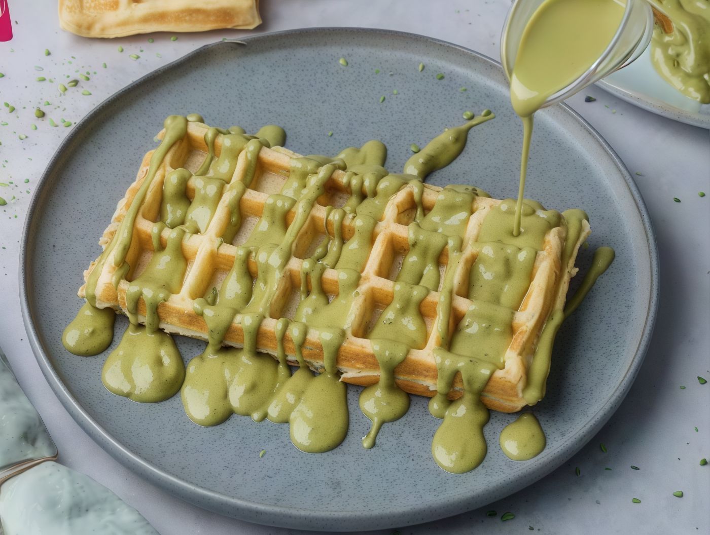 Pistachio Waffle
