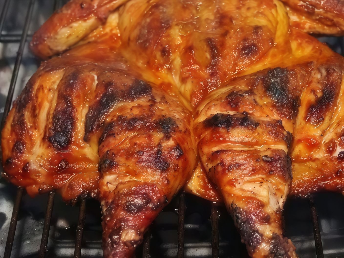 Charcoal grilled chicken