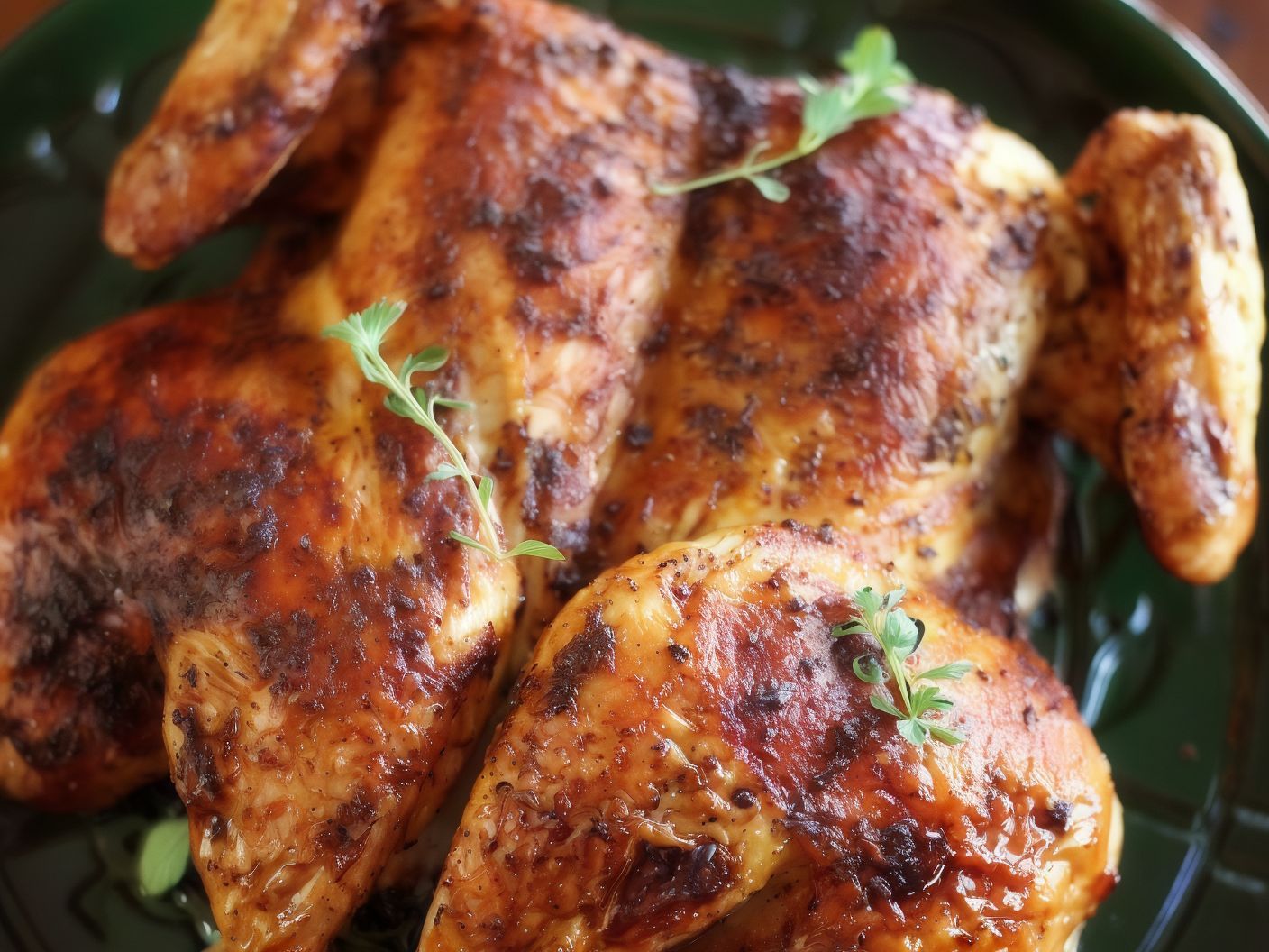 Half a grilled chicken