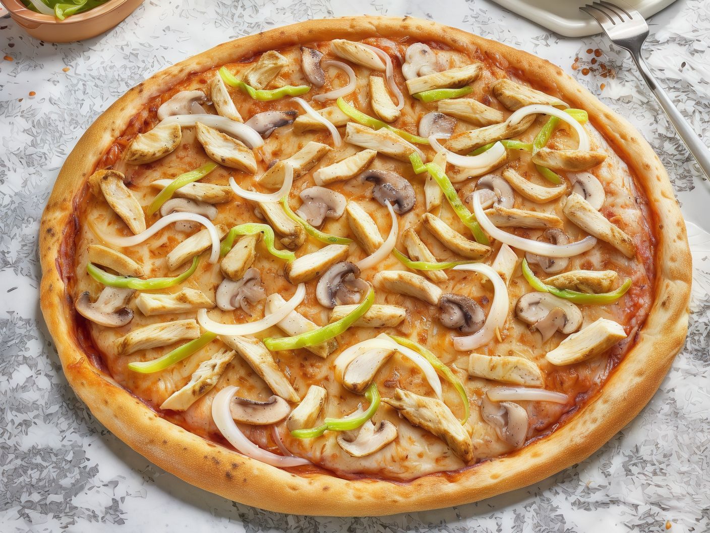 Chicken Philly Pizza