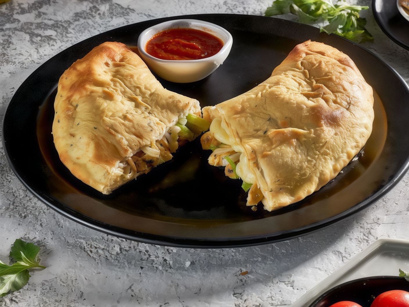 Buffalo Chicken Ranch Calzone