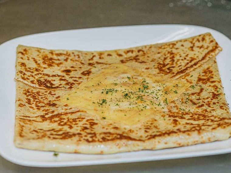 Spinach With Cheese Crepe