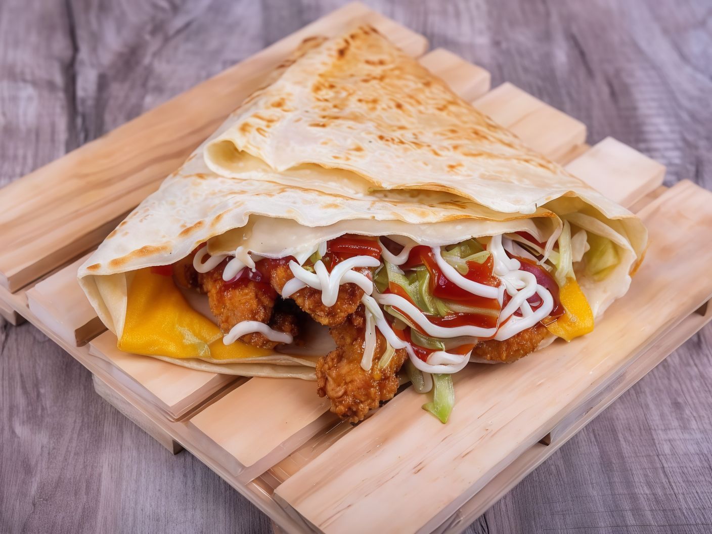 Crispy Chicken Crepe