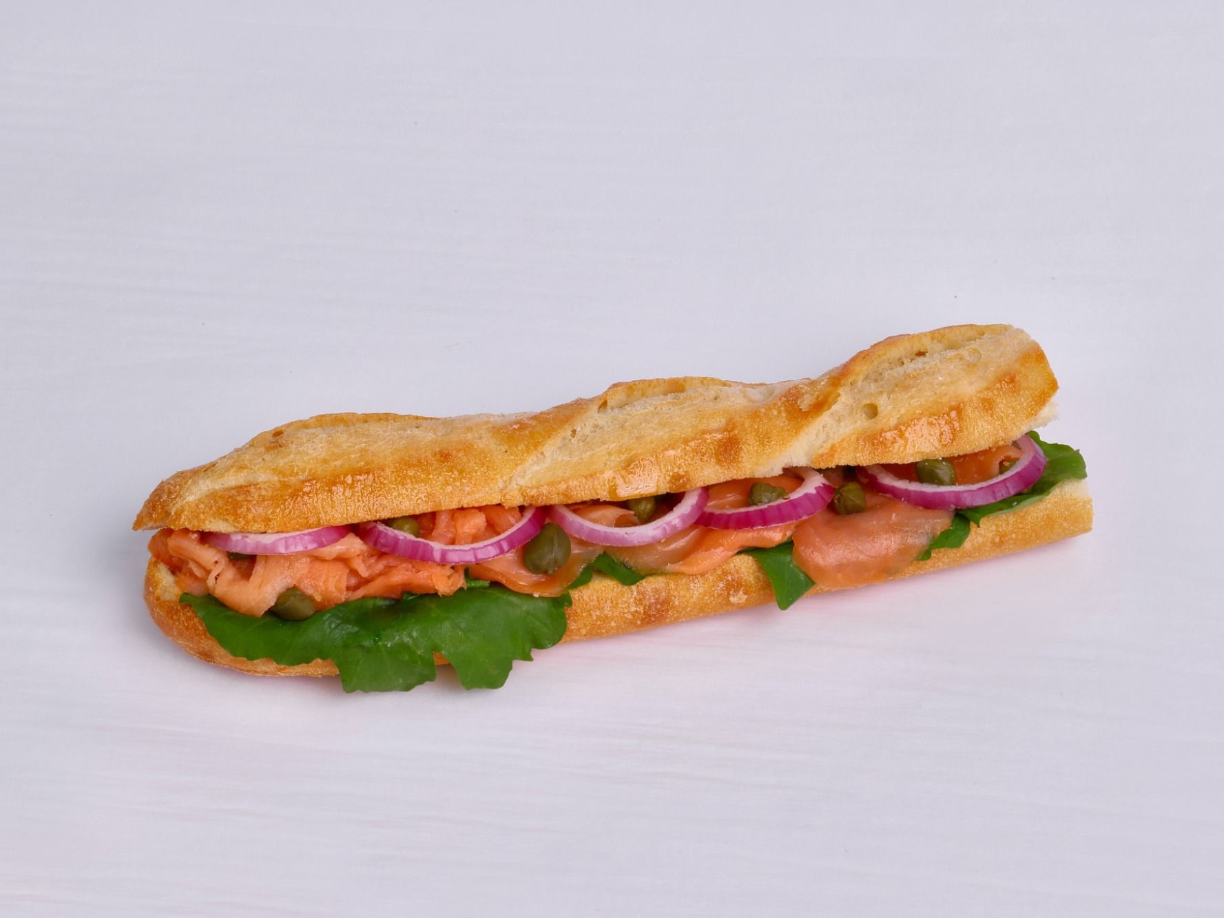 Smoked Salmon Baguette