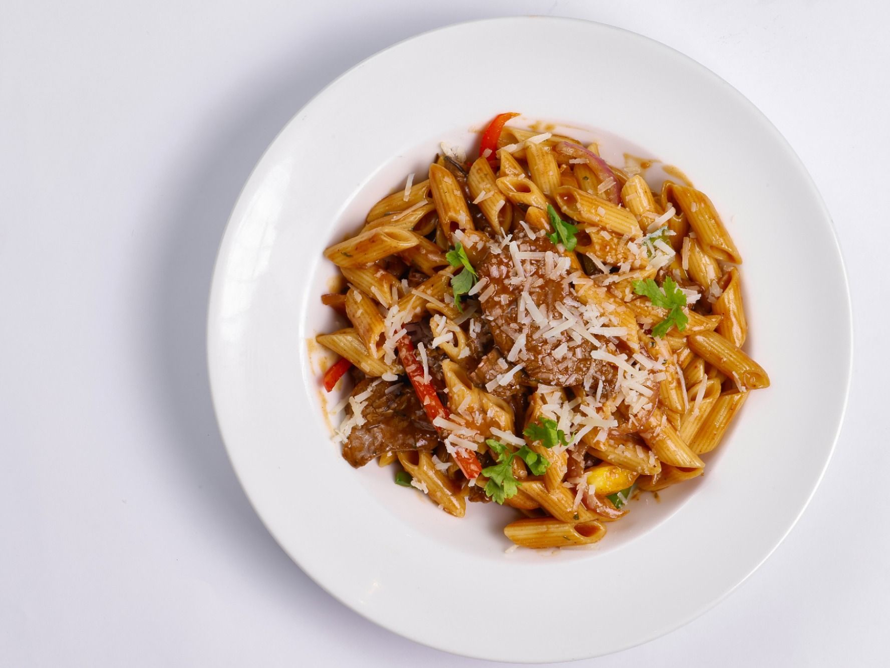 Beef Brown Sauce Penne Pasta