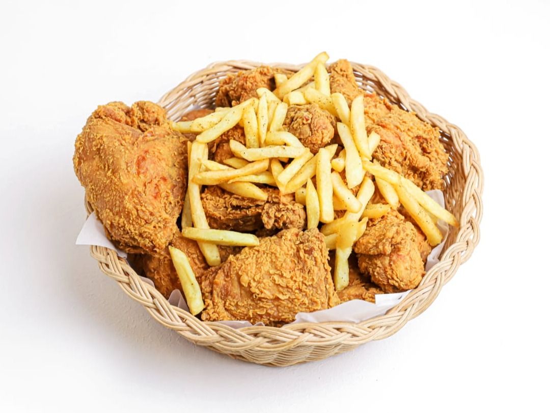 Whole Fried Broasted Chicken