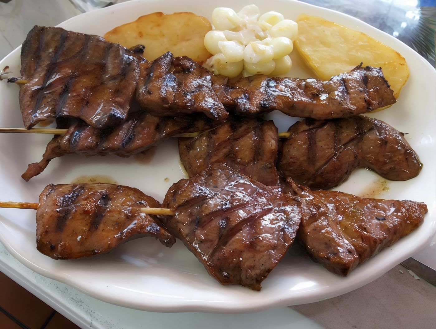 Grilled local liver