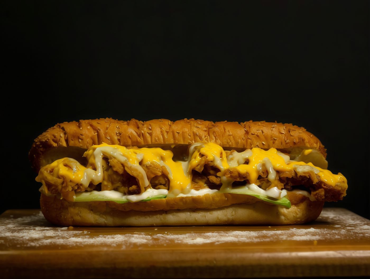 Crispy Ranch with Cheese Sandwich