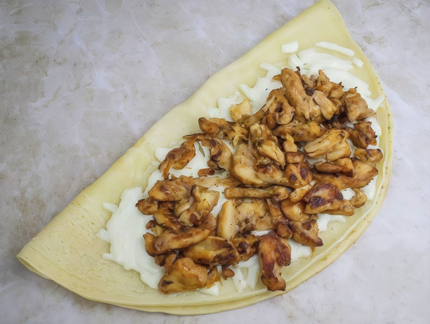 Chicken Mozzarella Crepe