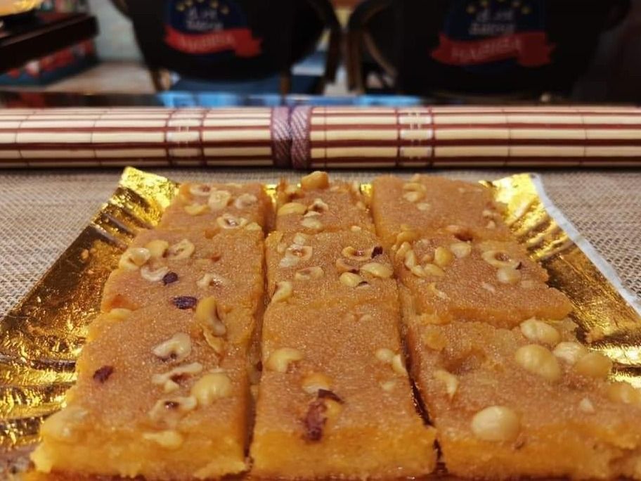 Basbousa With Hazelnut