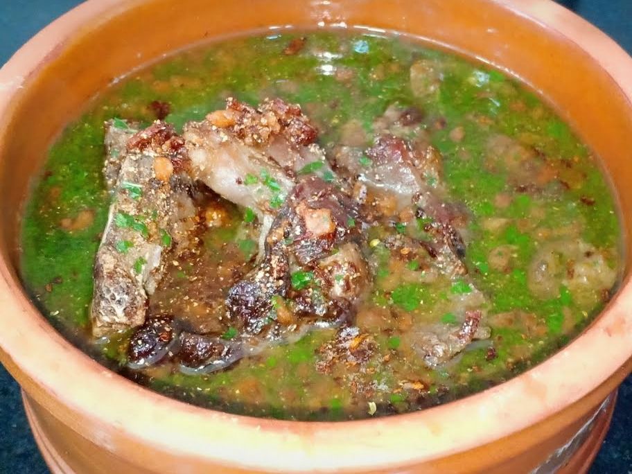 Molokhia tagine with beef