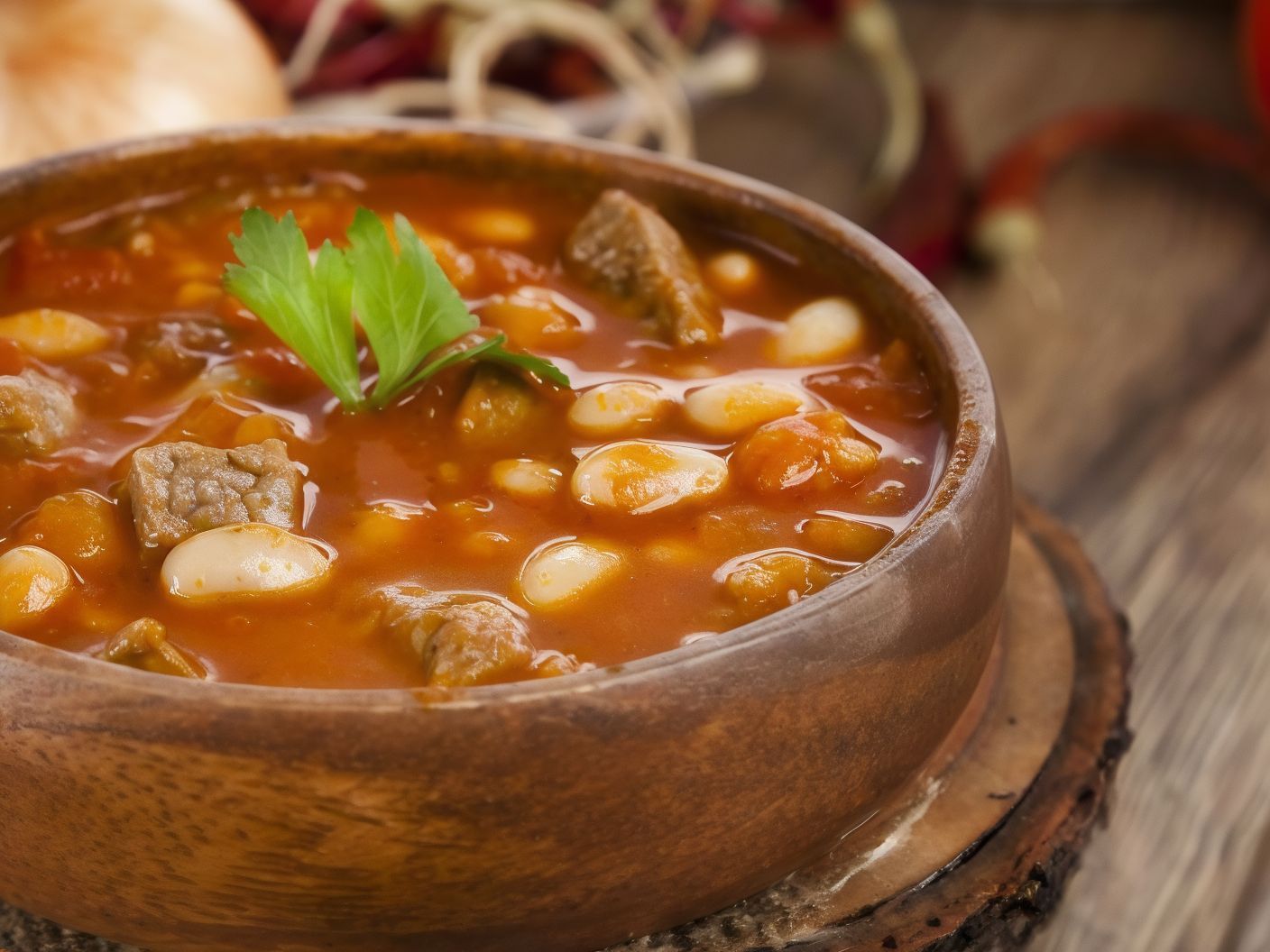 Beans Casserole With Kandouz Meat