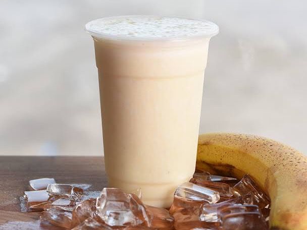 Banana with Milk Juice