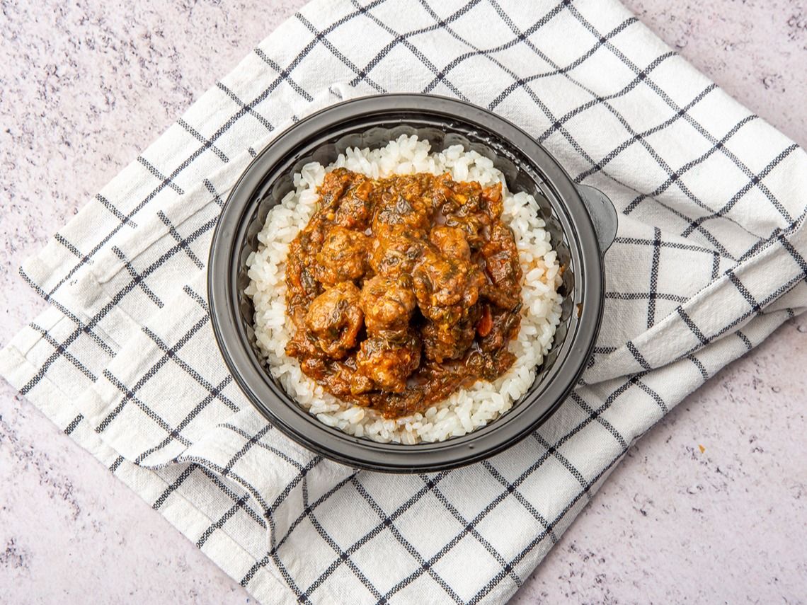 Spinach Kofta Red Sauce
