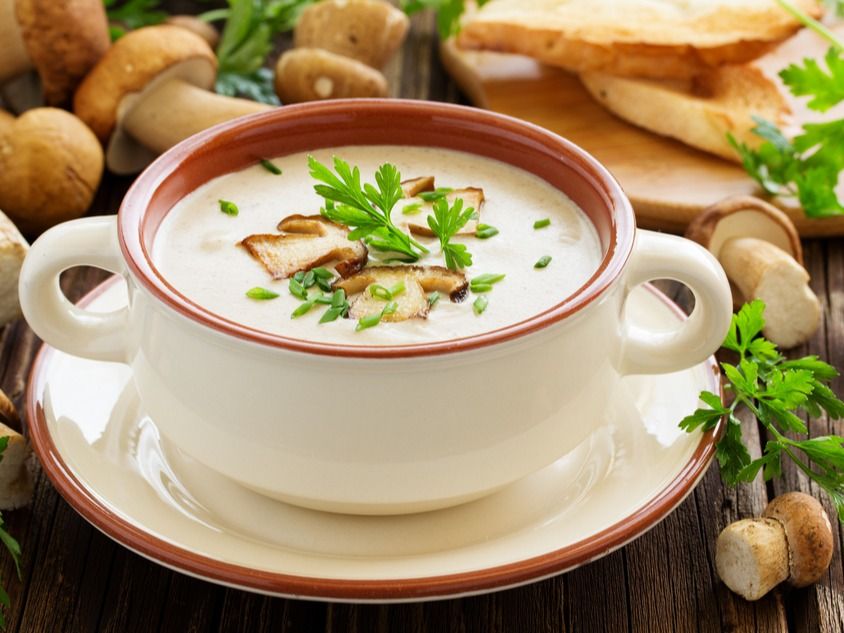 Mushroom With Cream Soup Of Labani