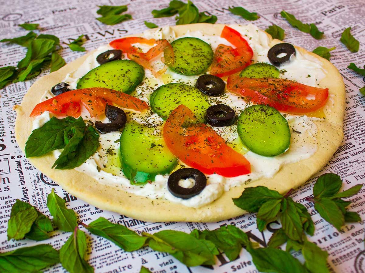 Manoucheh Labneh And Vegetables