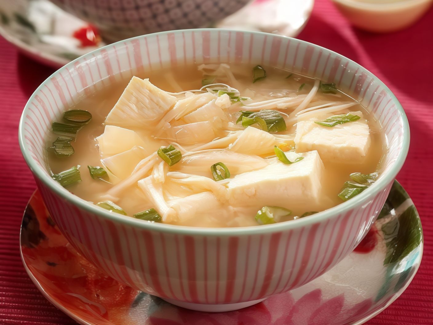 A08- To-Fu Soup Shredded Vegetables