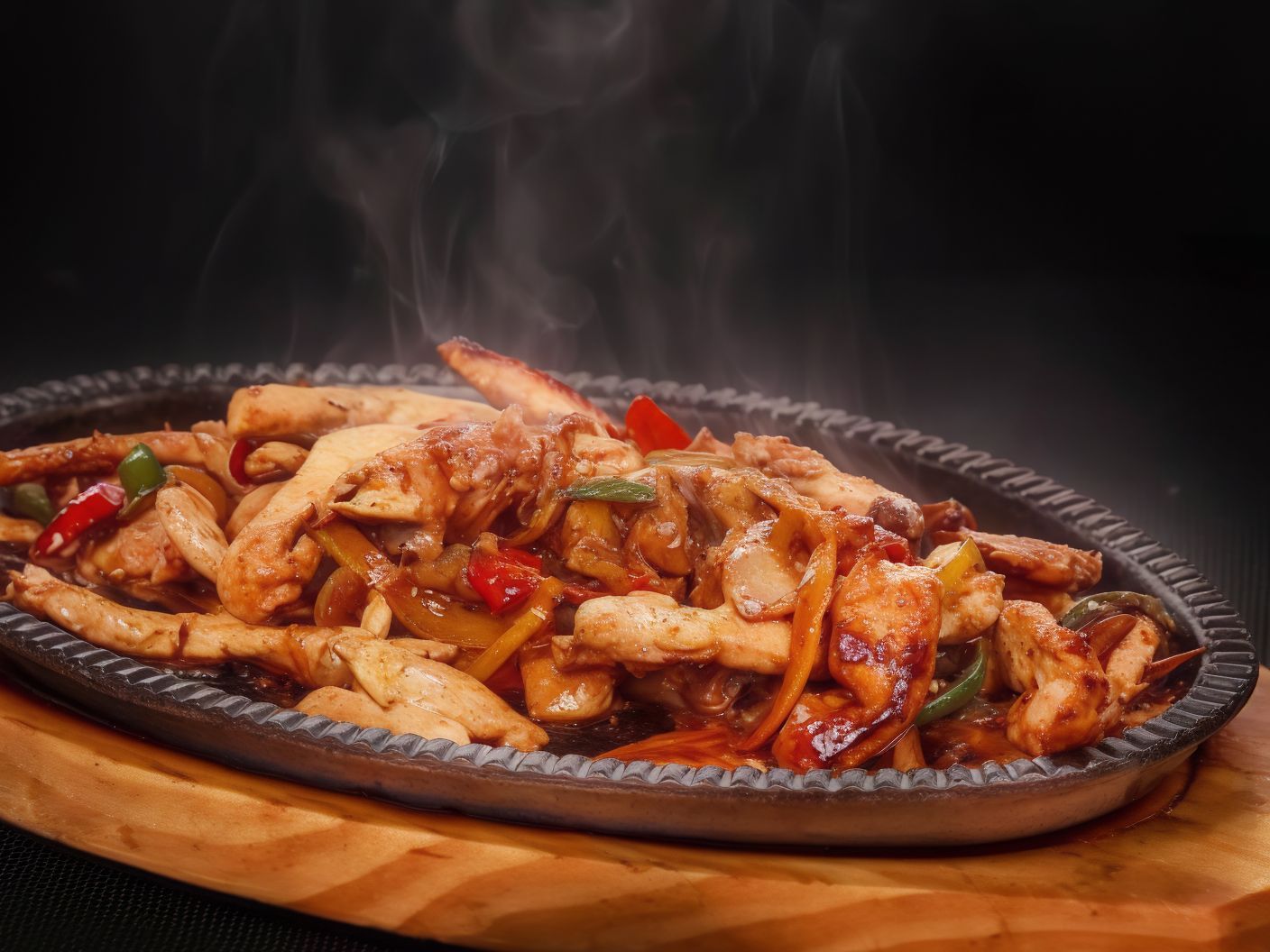 C12- Curry Chicken on Sizzling Hot Plate