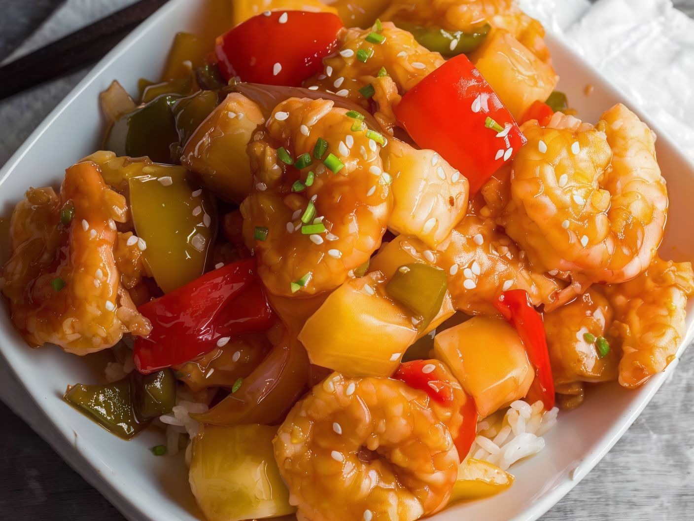S03- Shrimp in Sweet and Sour Sauce