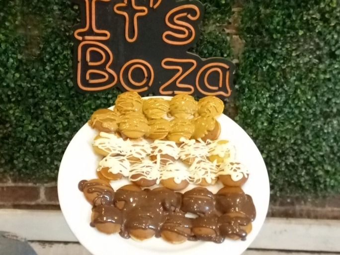 Mini Pancake Bites with Nutella, White Chocolate, and Lotus