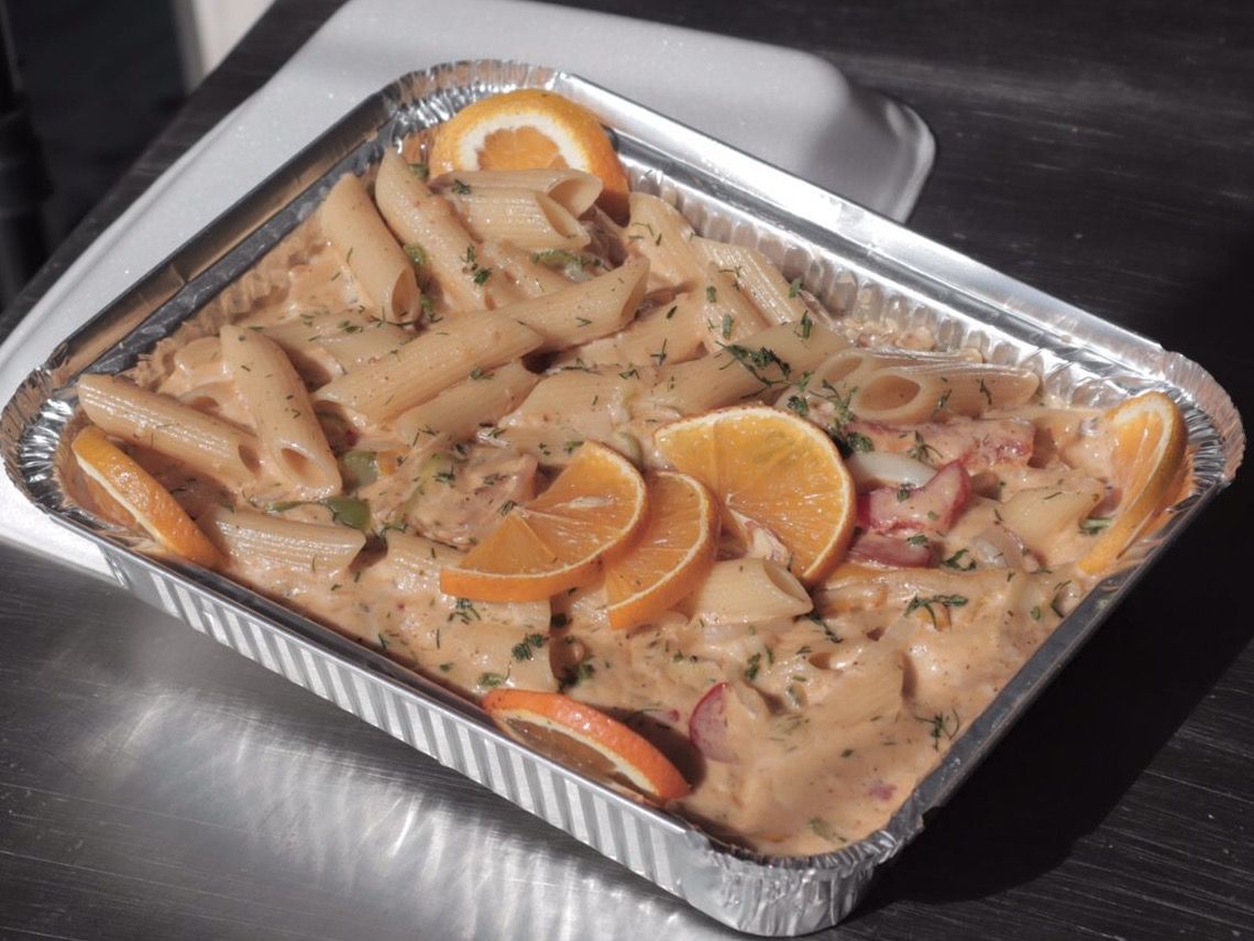 Pasta White Sauce Seafood