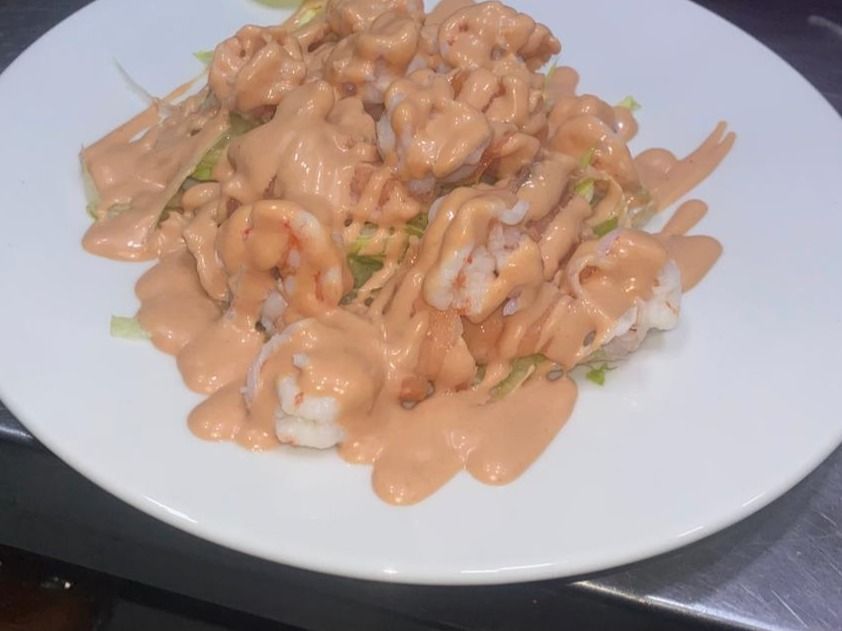 Smoked Salmon with Shrimp Sandwich