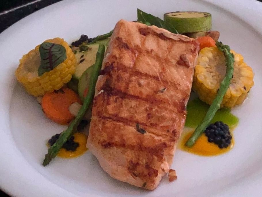 Grilled Salmon With Olive Oil