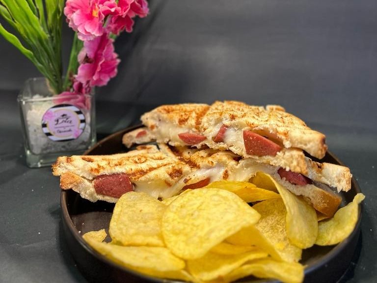 Hot Dog And Mozzarella Toast
