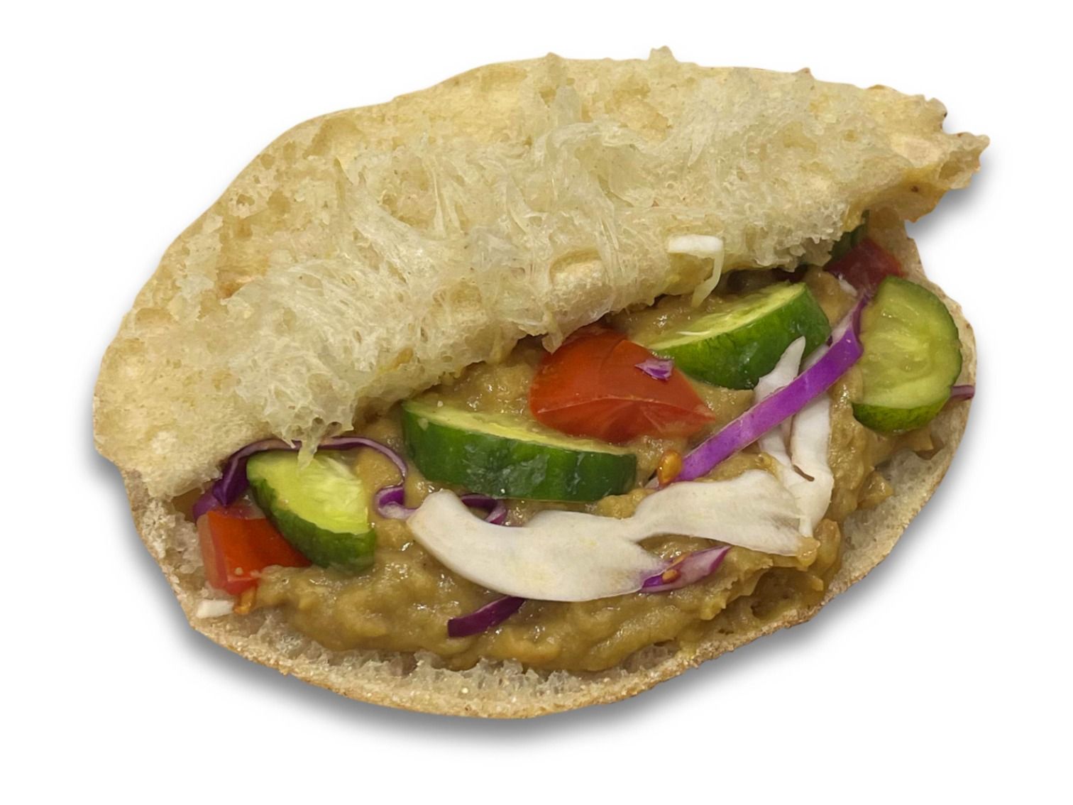 Foul Sandwich With Salad
